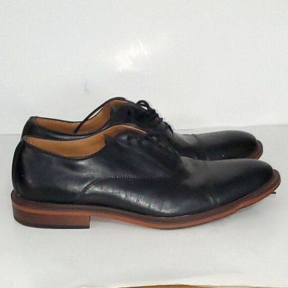 Goodfellow Men's Dress Shoes Oxford Black Faux Leather Career Evening Size 10 - Picture 2 of 15